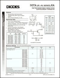 Click here to download DDTA144VKA Datasheet