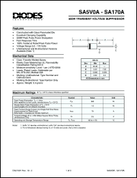 Click here to download SA170CA Datasheet