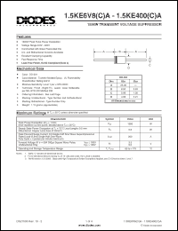 Click here to download 1.5KE170CA-T Datasheet