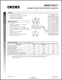 Click here to download MMBT4401T-7-F Datasheet