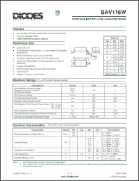 Click here to download BAV116W_1 Datasheet