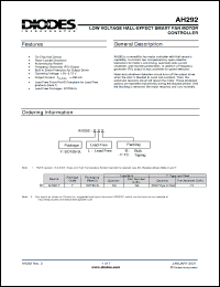 Click here to download AH292 Datasheet