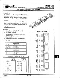 Click here to download DPS8644-25C Datasheet