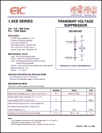 Click here to download 1.5KE350A Datasheet