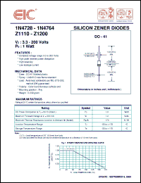 Click here to download 1N4747 Datasheet