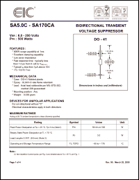 Click here to download SA120CA Datasheet