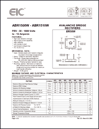 Click here to download ABR1501W Datasheet