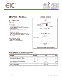 Click here to download ZM4763A Datasheet