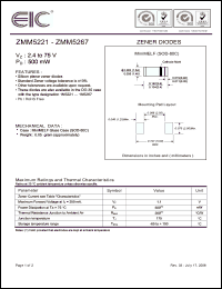 Click here to download ZMM5231 Datasheet