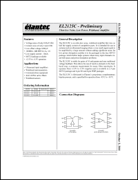 Click here to download EL2125CS Datasheet