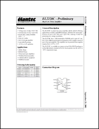 Click here to download EL2228CS Datasheet