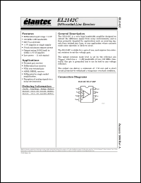 Click here to download EL2142CS Datasheet