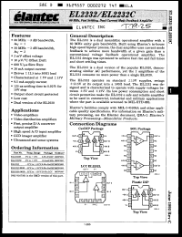 Click here to download EL2232C Datasheet