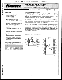 Click here to download EL2243J Datasheet