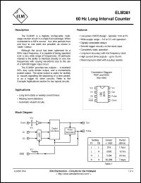 Click here to download ELM381SM Datasheet