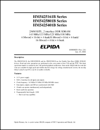 Click here to download HB5425801BTT-75B Datasheet