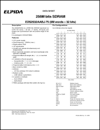 Click here to download EDS2532AABJ-75-E Datasheet