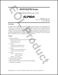 Click here to download HM534253BZ-8 Datasheet