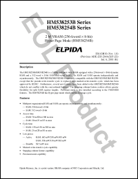 Click here to download HM538254B Datasheet