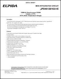 Click here to download UPD45128163-I-E Datasheet