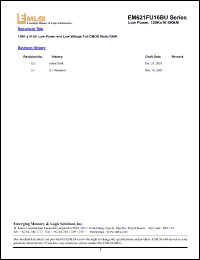 Click here to download EM613FV8AT-70LL Datasheet