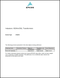 Click here to download B78475P1560A002 Datasheet