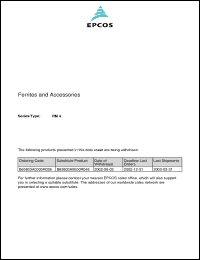 Click here to download B65804-A5000 Datasheet