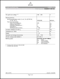 Click here to download B88069X1190T502 Datasheet