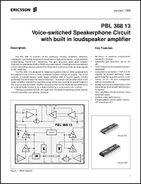 Click here to download PBL38813/1SO Datasheet