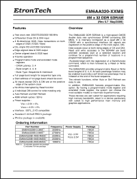 Click here to download EM6AA320BI-3.3MS Datasheet