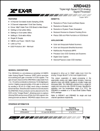 Click here to download XRD4423 Datasheet