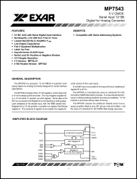 Click here to download MP7543KN Datasheet