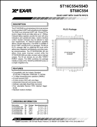 Click here to download ST16C554DCJ68 Datasheet