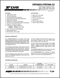 Click here to download XRD9853AIV Datasheet