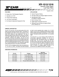 Click here to download XR1015 Datasheet