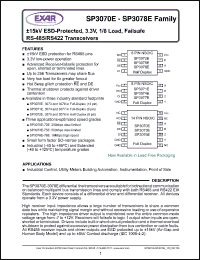 Click here to download SP3072E Datasheet