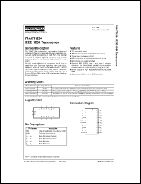 Click here to download 74ACT1284MTC Datasheet