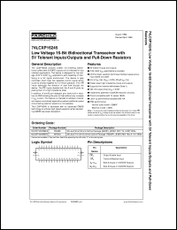 Click here to download 74LCXP16245MEAX Datasheet