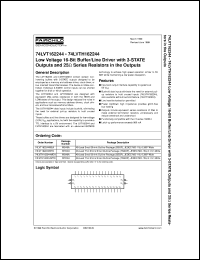 Click here to download 74LVTH162244MEA Datasheet