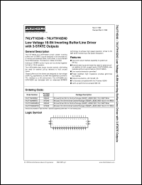 Click here to download 74LVTH16240MTDX Datasheet