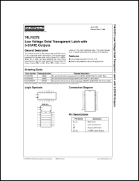 Click here to download 74LVX373M Datasheet