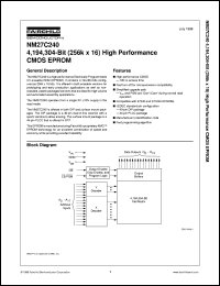 Click here to download NM27C240N100 Datasheet