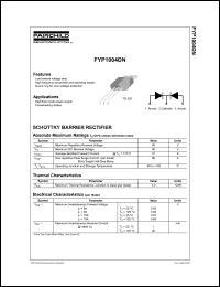 Click here to download FYP1004DN Datasheet