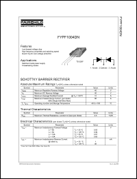 Click here to download FYPF1004DNTU Datasheet