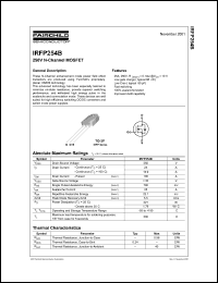 Click here to download IRFP254B_FP001 Datasheet