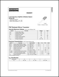 Click here to download KSA931OTA Datasheet