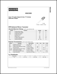 Click here to download KSC2383 Datasheet