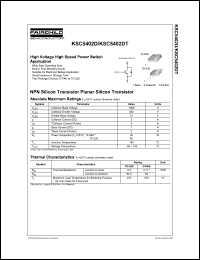 Click here to download KSC5402DT Datasheet