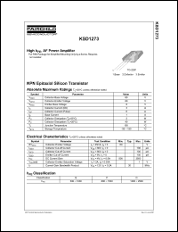 Click here to download KSD1273 Datasheet