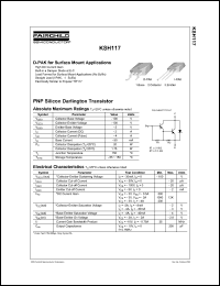 Click here to download KSH117TM Datasheet